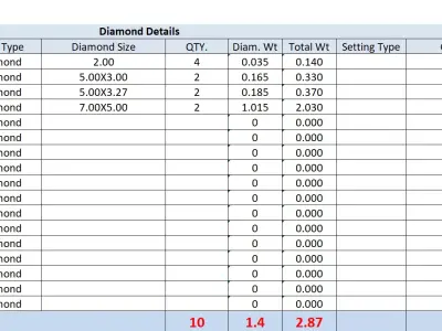 Diamond Drops  3D print model