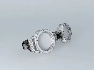 High poly - Goggles pair of Free 3D model