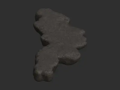 Rock Walkway 4 - Base Free low-poly 3D model