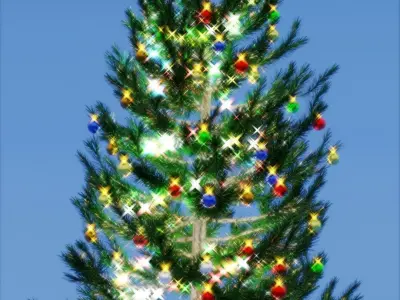 Christmas Tree and Presents 3D model