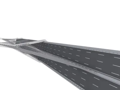 Zakim Bunker Hill Memorial Bridge 3D model