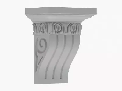 Scroll Corbel 30 3D model