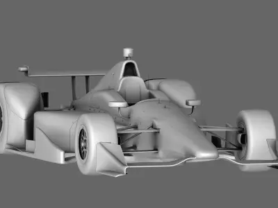 Dallara Open Wheel Car Chevrolet 2015 Low-poly 3D model