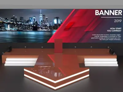 Stage 3D model buy
