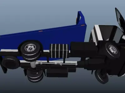 Isuzu truck Low-poly 3D model