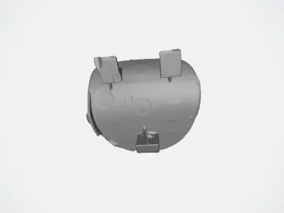 Nissan Almera 2002 Front Bumper Tow cover 3D print model