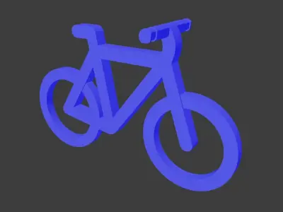 Bike model bicycle Free 3D print model