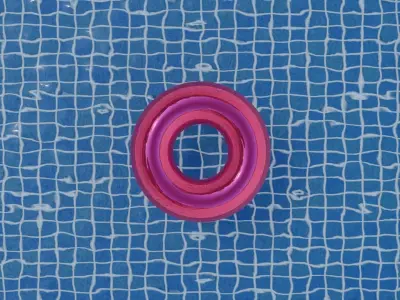 Pool Float Swim Ring Free 3D model