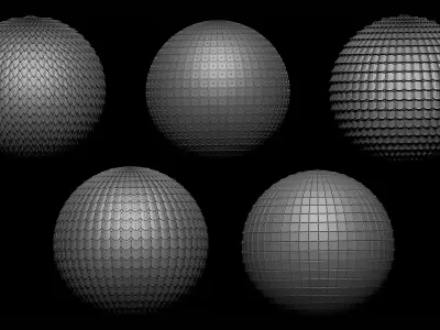 Zbrush - 45 Scale Nanomesh  Meshes Texture