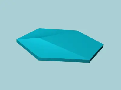 Hexagonal Wall Panel A02 - Interior Design Decoration 3D print model