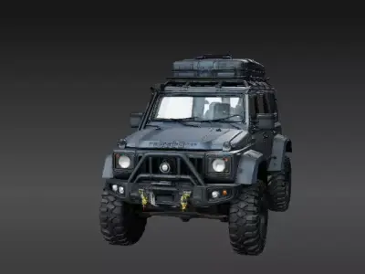 Modular Adventure Utility Vehicle 3D Print Model Off-Road  Low-poly 3D model