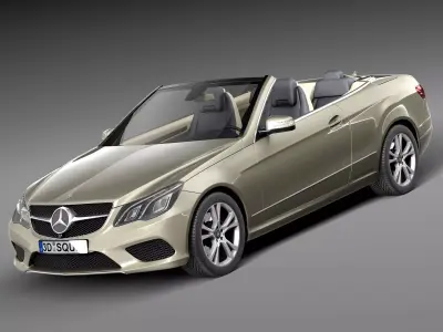 Mercedes-Benz E-class Cabriolet 2014 3D model