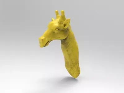 giraffe head 3D model buy