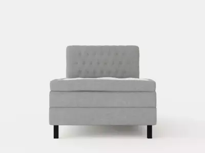 Lucky Complete Bed Package 120x200 Polyeter Diamond Bed Wave Low-poly 3D model