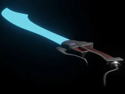 Sci-Fi Extendable Dao Sword - Free Version Free 3D model