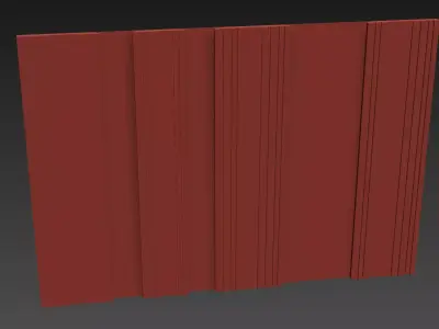 Decorative V84 Wall Panels 3D model