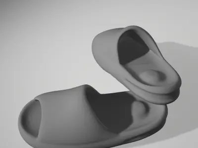 Yeezy Slides 3D print model