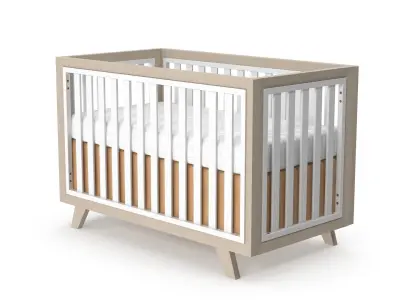 Baby Cribs v1 Low-poly 3D model