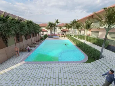 Beach Resort 3D model