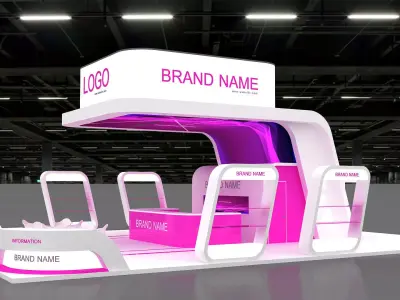Exhibition Booth Stand stall 3D model 3D model purchase