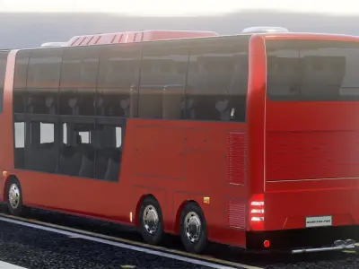 Citu Tayo The Little Bus Free low-poly 3D model