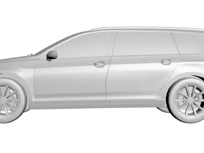 Comfortable family car  3D model