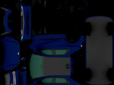HYUNDAI IONIQ5 LOWPOLY Low-poly 3D model
