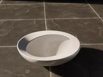 Minimalist Decorative Bowl 3d Model PBR FBX  OBJ Low-poly 3D model