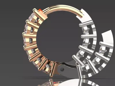 3DFile Luxury  Earrings model JE0067 Ready to Produce 3D print model