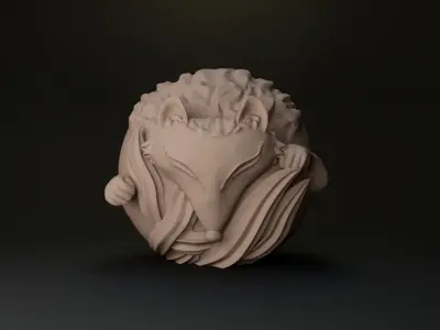 fox candel 3D print model