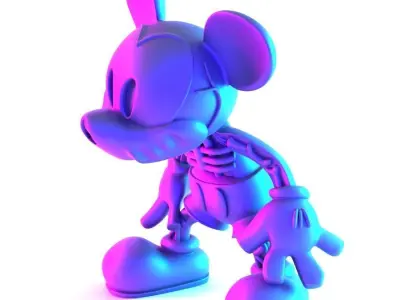 Creepy Mickey Mouse Bones toy 3D print model