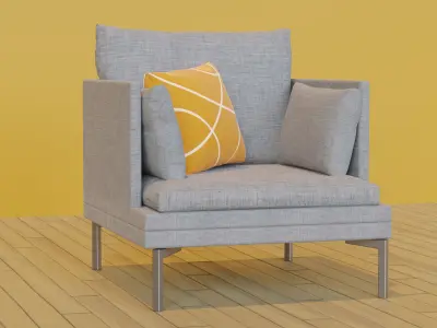 Zanotta William Couch and Chair Free 3D model