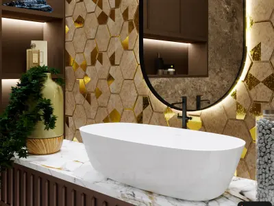 Modern Bathroom Interior 3D model