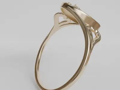 guadalupe medal ring 3D print model