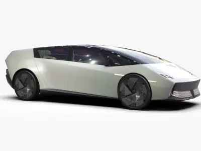 Honda Saloon New Concept Low-poly 3D model