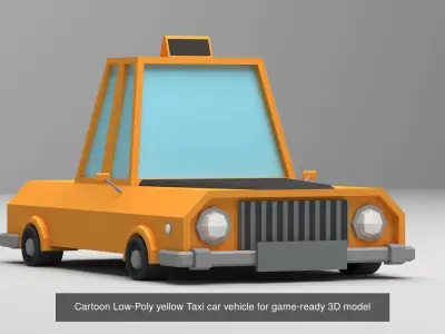 Collection of vehicles Low-poly 3D model 3D Model Pack