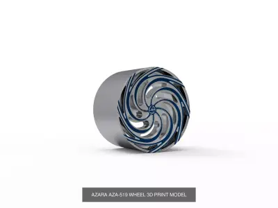 best seller azara wheels 3D Model Pack