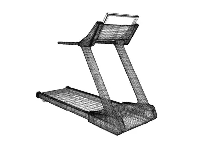 Runmaster 5000 Fitness Treadmill 3D model