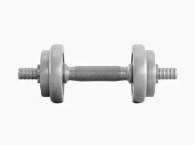 Metal Dumbbell 03 Low-poly 3D model