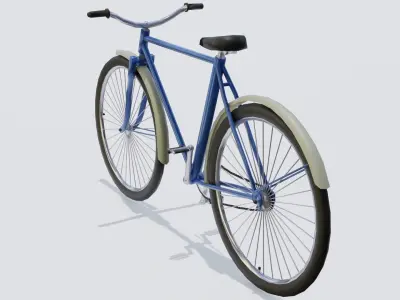 Bicycle Low-poly 3D model Low-poly