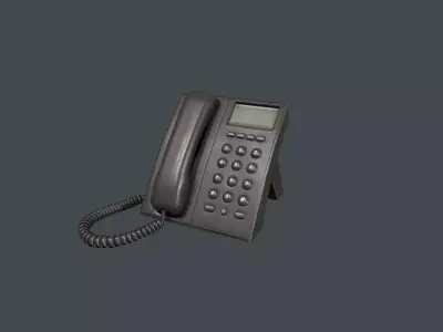 Office Phone Low-poly 3D model