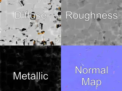 Futuristic Ceiling Modular Design model pack Low-poly 3D model