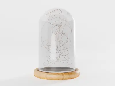 Fairy Lights Jar Low-poly 3D model