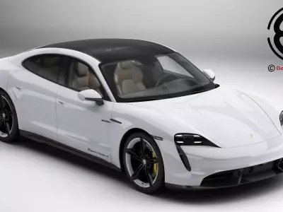 Porsche Taycan Turbo S 2020 3D model