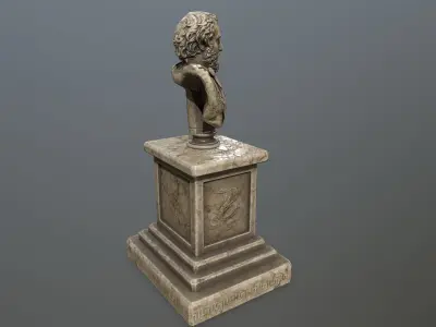 Marcus Aurelius  Low-poly 3D model