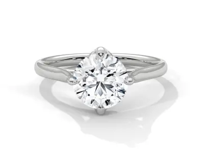 solitaire ring with detail images and 360 render videos 11 3D print model