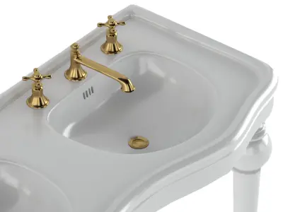  Drummonds double-Windemere-china wash basin 3D model