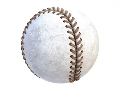 Baseball ball 02 3D model
