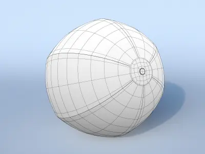 Beach Ball Inflatable Toy Free 3D model