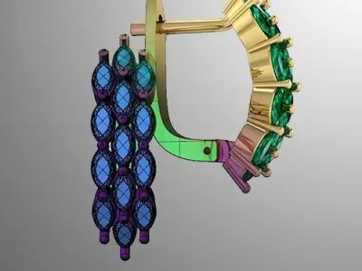 Earrings n 23 3D print model